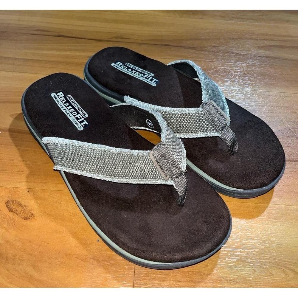 NWOT Skechers Supreme Bosnia Soft Footbed Memory Foam Thong Flip Flops Sandals